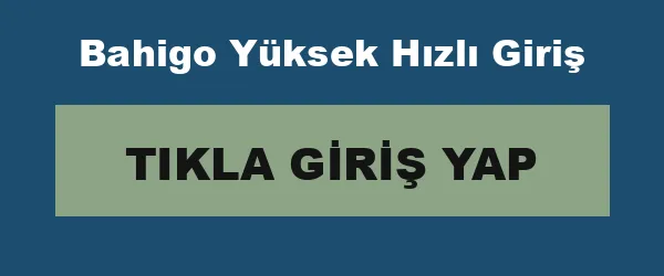 Bahigo Yüksek Hızlı Giriş infografik